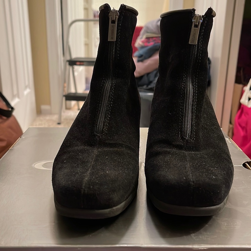 La Canadienne Black Suede Boots- Size 7